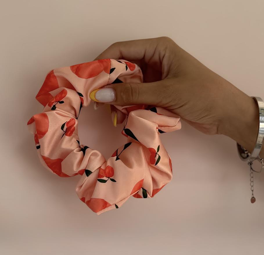 Peach Blossom Scrunchie