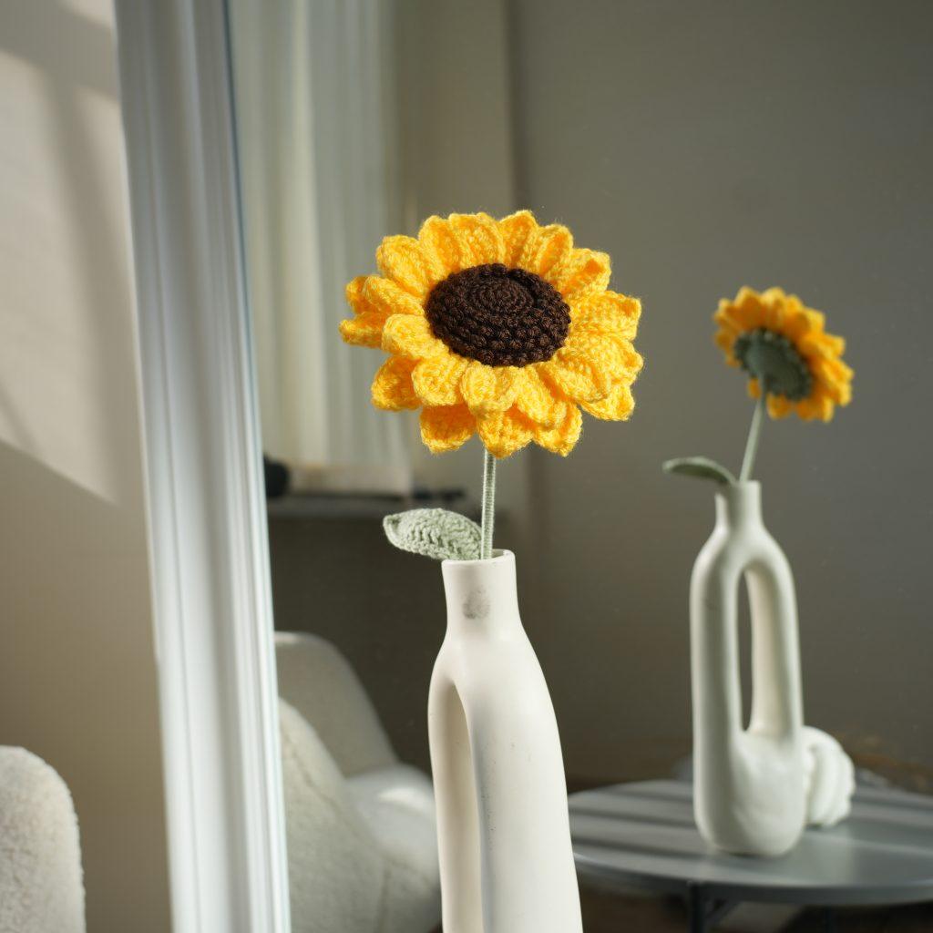 Knitted Sunflower