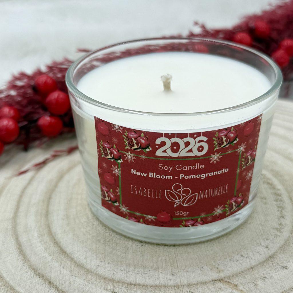 Soy Candle New Bloom Pomegranate